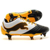 PowerCat 3.12 SG Football Boots Black/White/Yellow