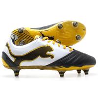 Powercat 1.12 SG Football Boots Black/White/Yellow