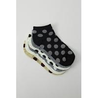 Polka Dot 6 Pairs Invisible Socks