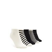 Polka Dot Ankle Socks - 5 Pack