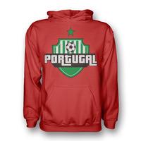 portugal country logo hoody red kids