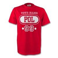 poland pol t shirt red your name