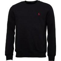 Polo Ralph Lauren Mens Fleece Sweatshirt Polo Black