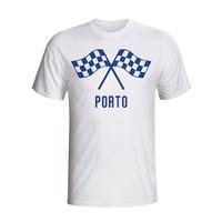 porto waving flags t shirt white