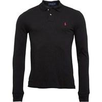 Polo Ralph Lauren Mens Long Sleeve Slim Fit Polo Black