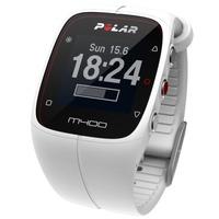 polar m400 hr gps watch includes heart rate monitor white