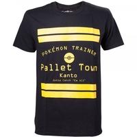 Pokemon Pallet Town Kanto Mens X-Large Black T-Shirt