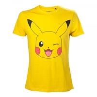 Pokemon Mens Pikachu Winking X-Large T-Shirt