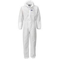 Portwest White Hooded Coverall Extra Large