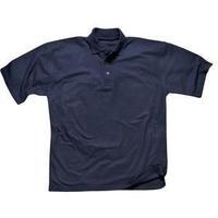 Portwest Polyester & Cotton Rib-Knitted Collar Polo Shirt Navy (Medium)