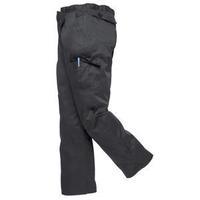 Portwest Combat Trousers Kingsmill Fabric Multiple Pockets Black (Regular 36 inch)