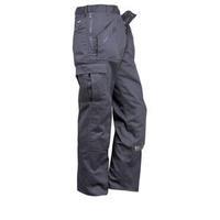 portwest action trousers polycotton reinforced multiple pockets black  ...