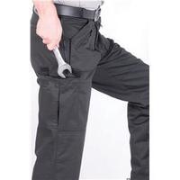 portwest action trousers polycotton reinforced multiple pockets black  ...