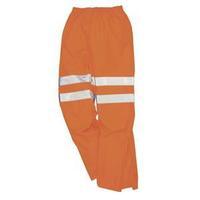 Portwest High Visibility Railtrack Trousers Polyester Breathable Material Large (Orange)