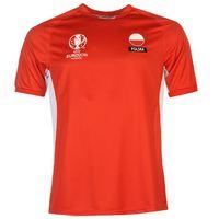 Poland UEFA Euro 2016 Poly Training Tee (Red)