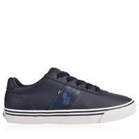 polo ralph lauren leather hanford low top trainers