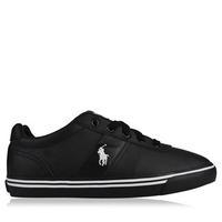 polo ralph lauren leather hanford low top trainers