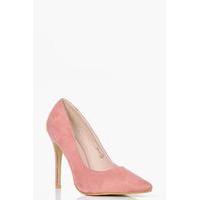 Pointed Toe Court Heels - blush