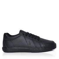 POLO RALPH LAUREN Hugh Leather Court Trainers