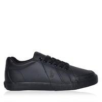 POLO RALPH LAUREN Hugh Leather Court Trainers