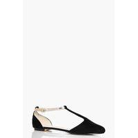 Pointed T Bar Ballet - black