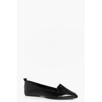 pointed flat slipper ballet black