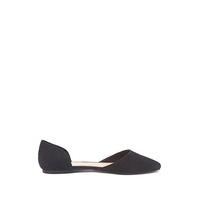 Pointed Faux Suede Flats