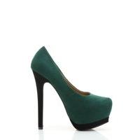 Pointed Toe Velour Platform Shoes