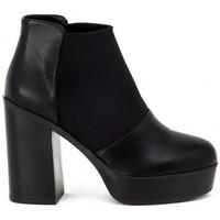 police 883 anna black womens low ankle boots in multicolour