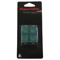 Powerglide Snooker/Pool Green Chalk - Pack of 4