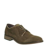 poste festo plain toe shoes rust suede