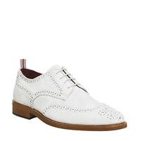 poste fato brogue off white suede