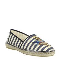 Poste Felice Espadrille NAVY STRIPE EMBROIDERED