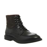 Poste Camillo Apron Lace Boot BLACK HI SHINE LEATHER