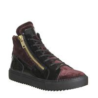 Poste Chlorine Ii Double Zip Sneaker BURGUNDY VELVET