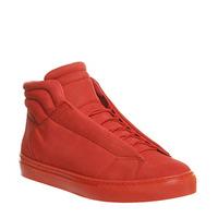 Poste Elliot Hi Sneaker RED NUBUCK