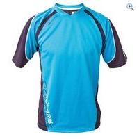polaris nomad cycling shirt size s colour cyan black
