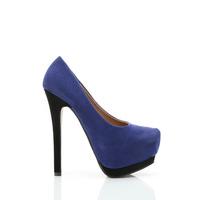 pointed toe velour platform shoes