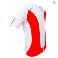 polaris mini strike kids cycling jersey size s colour red white