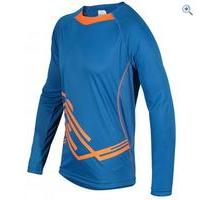 polaris mia trail jersey size l colour blue orange