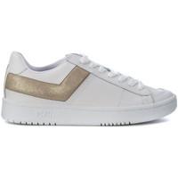 pony white leather with platinum laminated details womens trainers in  ...