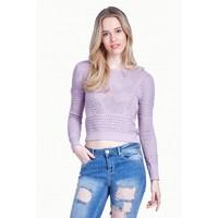 POINTELLE CROP JUMPER