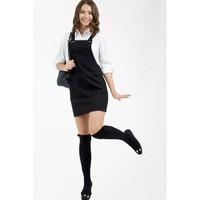 PONTI PINAFORE DRESS