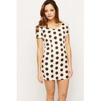 polka dot mini dress