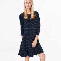 Polka Dot Dress - Marine