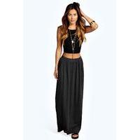 pocket front jersey maxi skirt charcoal