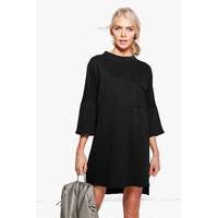 Pocket Sweat Dress - black