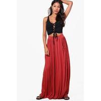 pocket front floor sweeping jersey maxi skirt spice