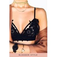 Porter Black Crochet Bralette