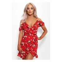 Poppy Red Frill Dress